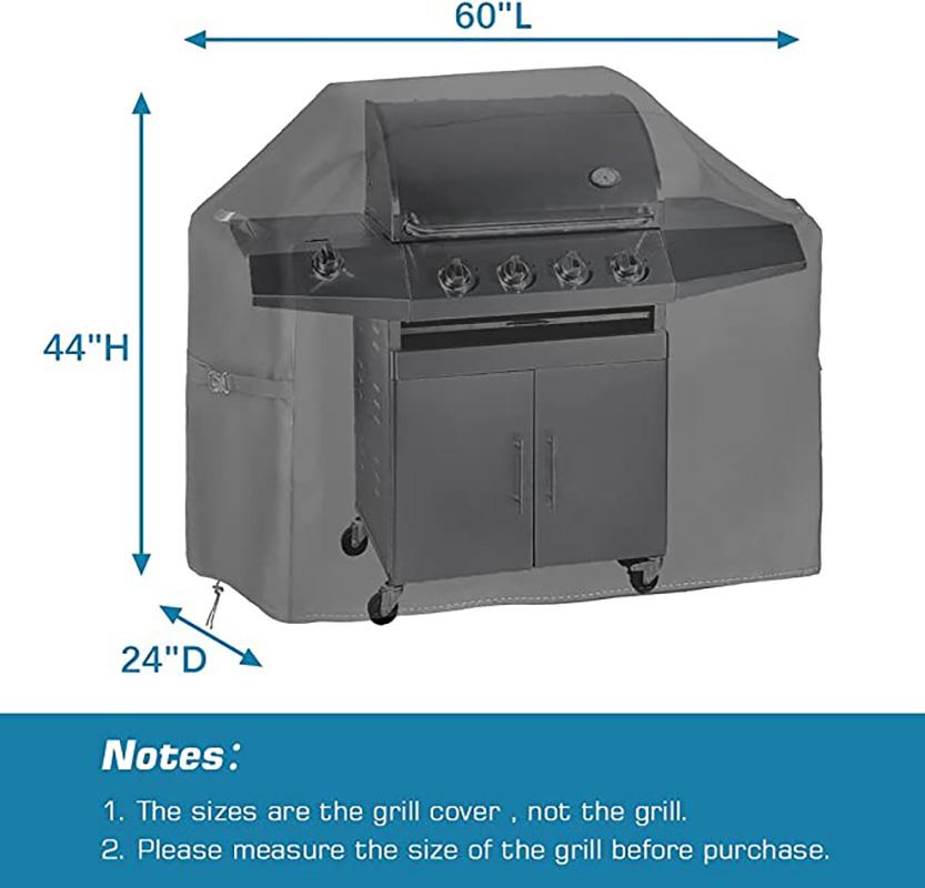 Outdoor tools BBQ Grill Cover Waterproof Heavy Duty Patio Outdoor Oxford Barbecue Smoker Grill Cover Outdoor Barbecue Hood