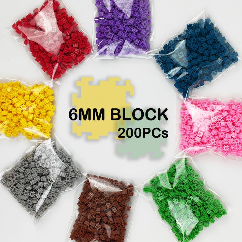 Wucifang Bags 200Pcs 6 6Mm Micro Diamond Building Blocks 3D Pixel Blocks Puzzle Do-It-Yourself Puzzle Children S Toy Learning Ideal For Children Gifts