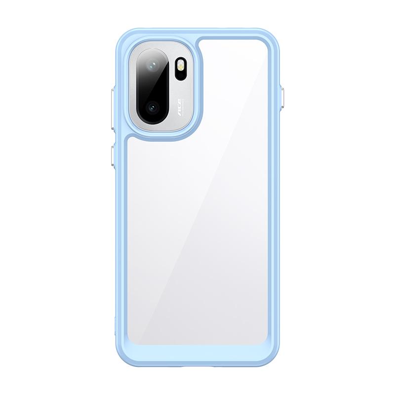 For Oneplus ACE 6 Case Cover Oneplus ACE 6 Capas New Shockproof Armor Bumper Back Transparent Colour Frame Clear Oneplus ACE 6 OnePlus Ace 6 светло-синий