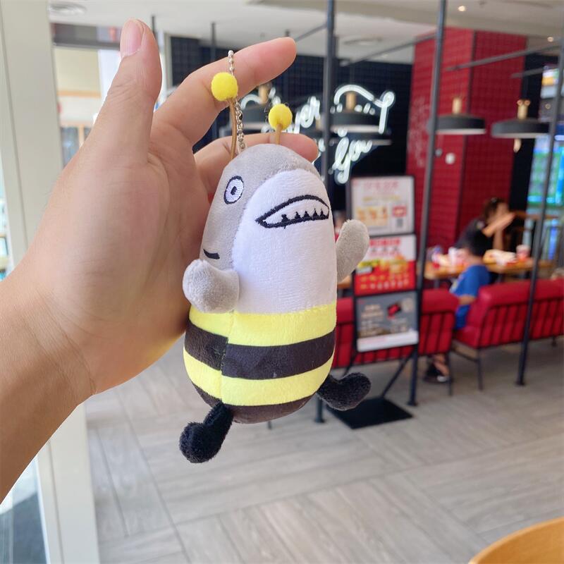 

Креативный плюшевый кулон в виде акулы и глупой пчелы - Забавный брелок для сумки интернет-знаменитости with Bead Chain