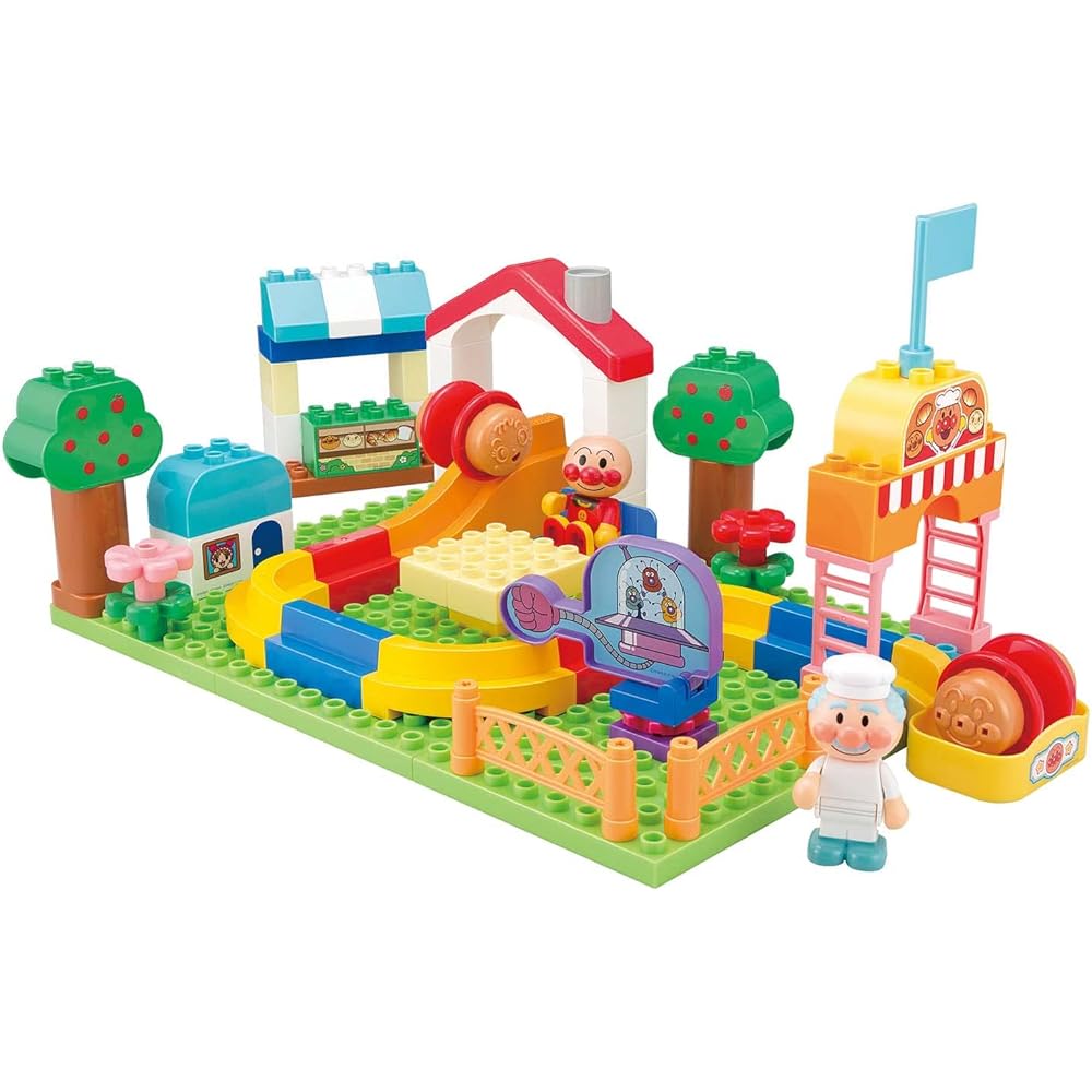 Bandai BlockLabo Anpanman Rolling Blocks Toy Age 3+ Educational Building Set
