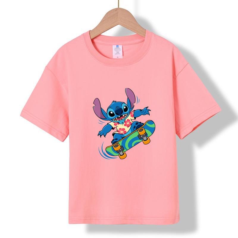 MC-18 MINISO 2026 Sommer Neues Bedrucktes Baumwoll-T-Shirt mit Rundhalsausschnitt für Kinder im Alter von 1-16 Jahren, Jungen und Mädchen
