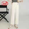 LANGSHA Women's Summer High-Waist Casual Cropped Pants