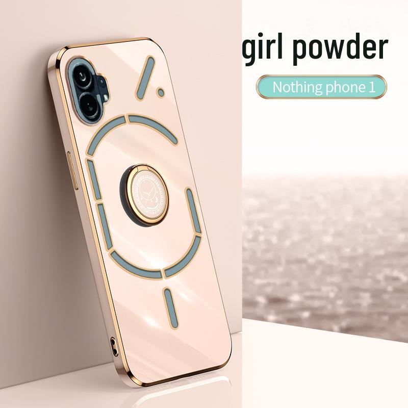 

Чехол для телефона из гальванизированного силикона с защитой от падения и держателем для кольца Nothing Phone1 Nothing Phone1