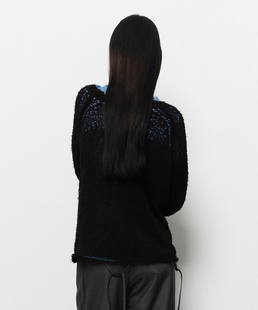 Daiaegeuneol Netting Mixed Knit (Black)