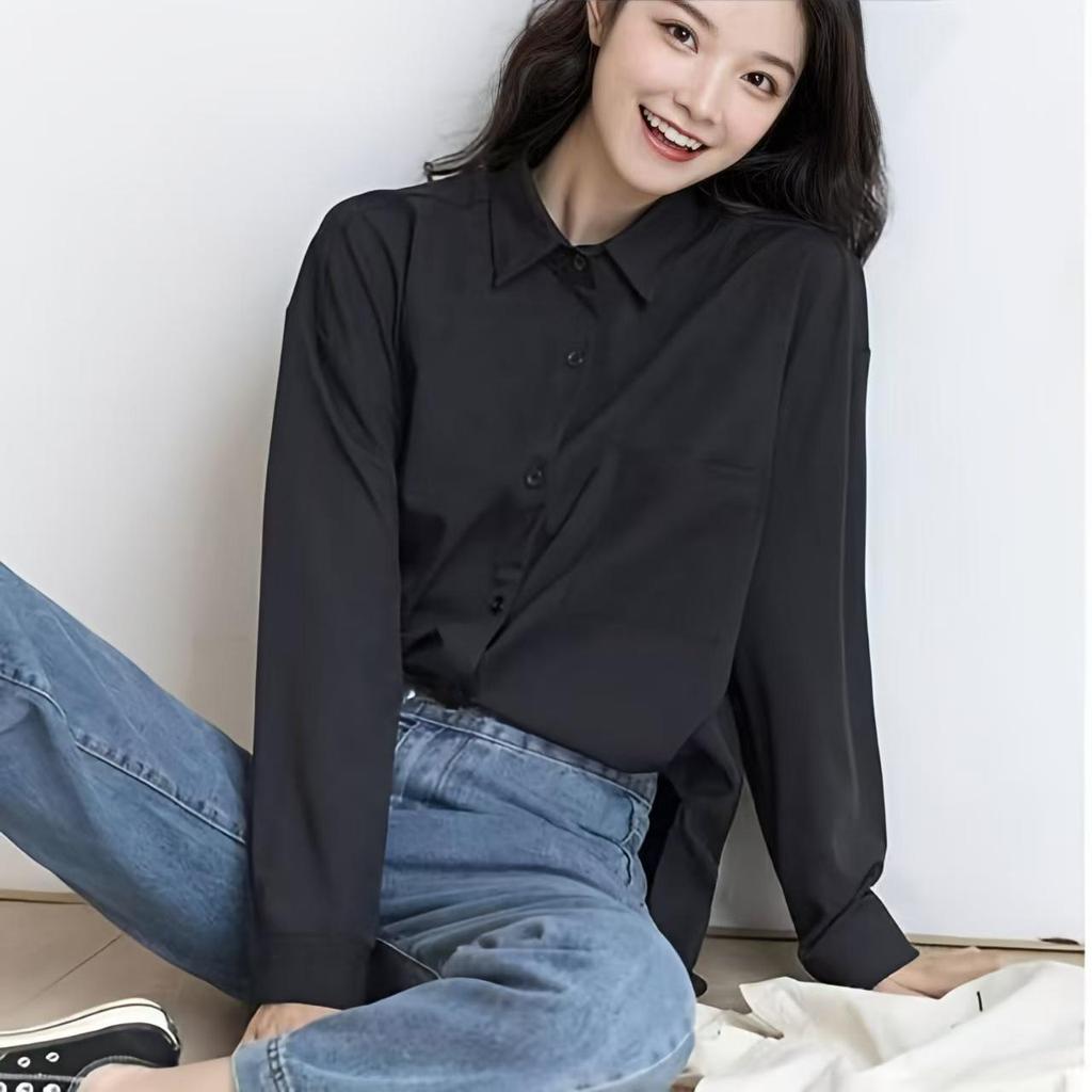 Vintage Hong Kong Stil rote Damen Shirt Herbst Französisch Neujahr Damen Bluse koreanische Version faul Stil einfache einfarbige Top