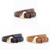 Genuine Leather Womens Business Belt With Steel Buckle For Casual And Office Wear