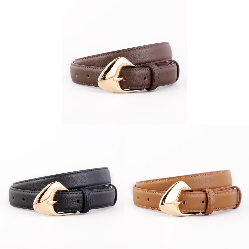Genuine Leather Womens Business Belt With Steel Buckle For Casual And Office Wear