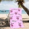 Customizable personalized beach towels Courage the Cowardly Dog themed designs.Suitable for the beach, yoga, sports;ideal as beach accessories