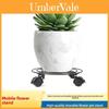 Iron Garden Plant Display Rack With Brake Wheels For Easy Mobility And Sturdy Support