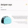 Foldable Solid Color Breathable Cat Backpack