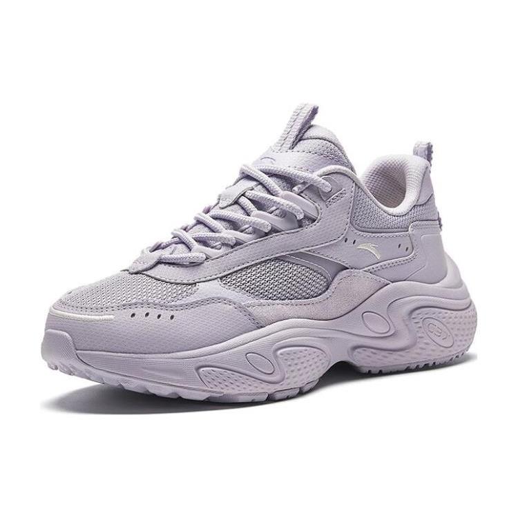

New Anta Stars Starlight Cushioning And Breathable Low top Chunky Sneakers Women s Light Purple 922348837-1 36.5