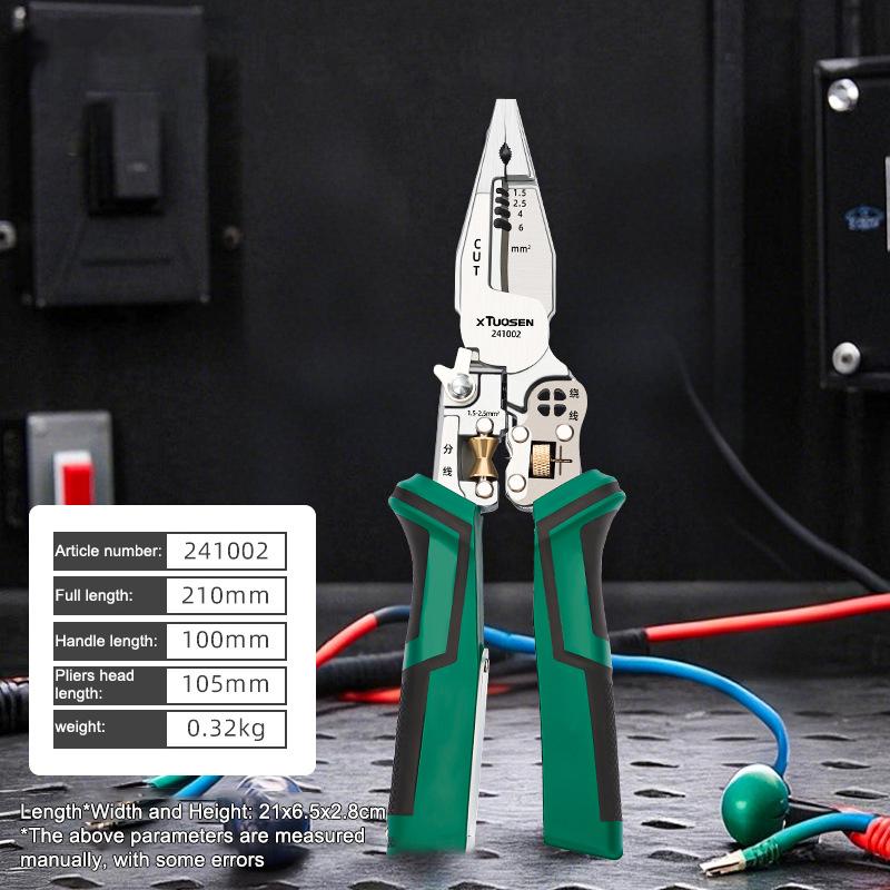 10 In 1 Wire Strippers With Electricity Measurement Function Wire Stripping Pliers For Cutting And Pulling Wires Scissor