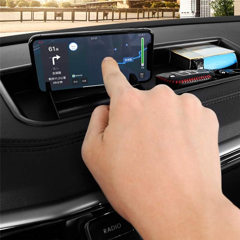 For VW Atlas Cross Sport Atlas 2018-2025 Dashboard Organizer Storage Box Interior Accessories Tray