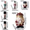 Cartoon Christmas Resin Nutcracker Hand Painting Handcrafted Nutcracker Puppet Pendant Standing Christmas Tree Accessory