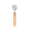 2 Pcs Biscuits Wheel Cutter, Pasta Cutter Wheel, Ravioli Pizza Cutter Wheels With Long Wooden Handle Dumpling Lace Making Noodle Dough Ruffled Edge