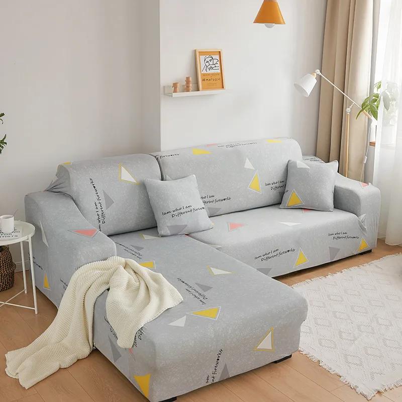 Geometric Elastic Sofa Covers for Living Room All-inclusive Slip-resistant Couch Cover Strech L Shape Corner Sofa Slipcovers 1PC