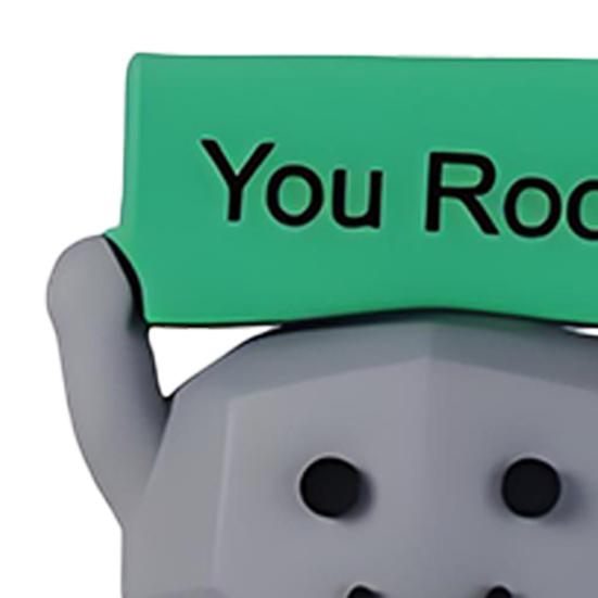 Kapesní objetí Motivační kámen s pozitivní kartičkou Emoční podpora Pryžová Mini Ozdoba You Rock Dekorace Inspirativní dárek