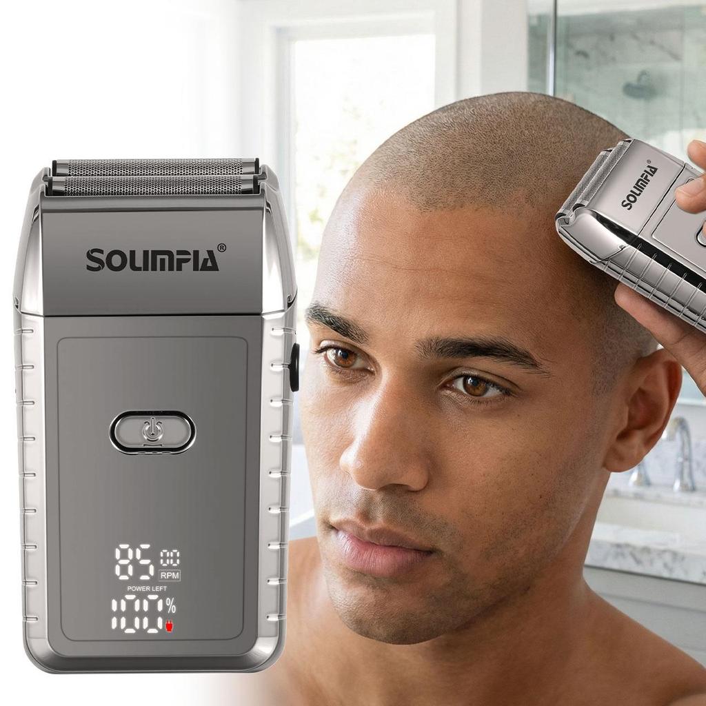 SOUIMPIA 3D Flexible Blade Shaver 7500/8500RPM Dual-Speed Motor with USB Charging