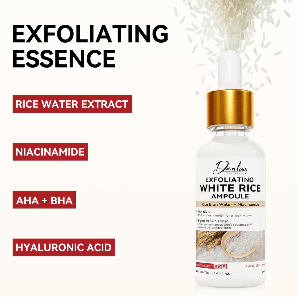 Exfoliating White Rice Ampoule-Moisturize And Firm The Skin-Improve Skin Texture, Blackheads And Whiteheads-30ml