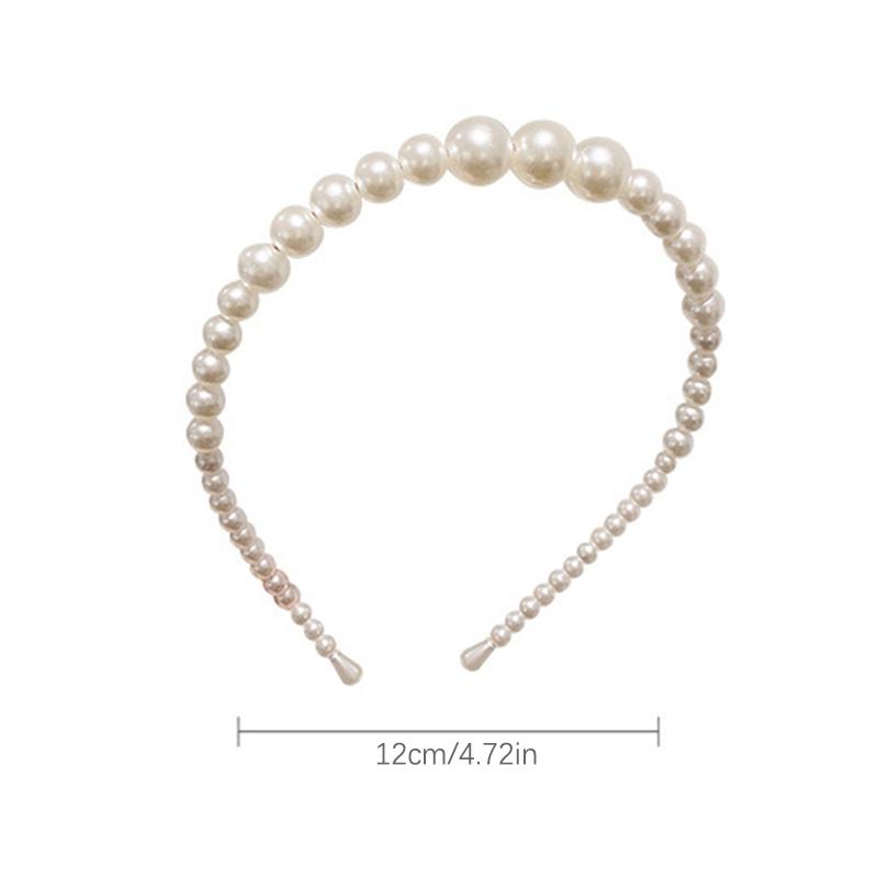 Temperament Vintage Pearl Hair Hoops For Women Ladies Simple Non-Slip Headband Hair Band Hair Accessories