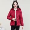 Cotton Clothes Women's Short Autumn and Winter New Light and Thin Fashion Slim Cotton Clothes Fashion Versatile Down Cotton Warm Jacket