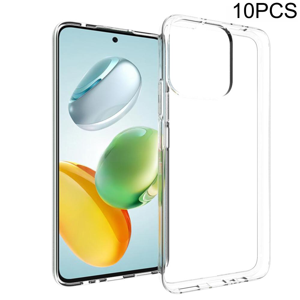 10Pcs/Pack For Honor Play 60 Plus 5G/X7c 4G/200 Smart 5G Clear Case Watermark-Free TPU Protective Cover
