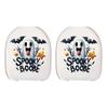Halloween Ghosty Pumpkin Toilet Cover Stickers Waterproof Pumpkin Ghosty Toilet Lid Decals Halloween Bathroom Decors