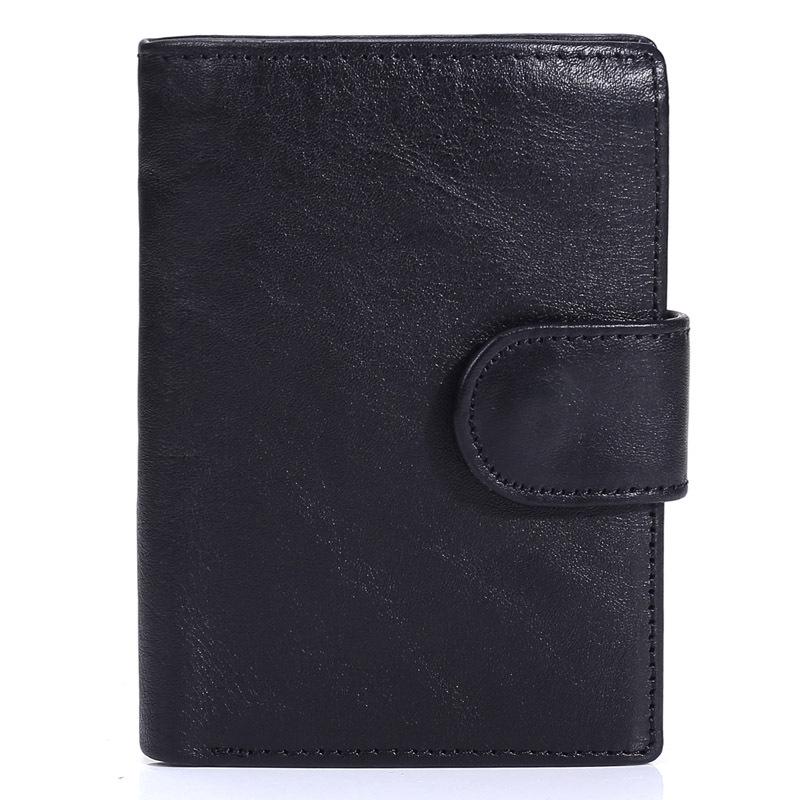 Neues Vintage Herren Kurz Vertikal Portemonnaie 100% Echtes Rindsleder Münzbörse Große Kapazität Kreditkartenhalter mit Multi-Kartenfächern für den täglichen Gebrauch