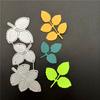 2pc Miexd Leaves and Five-petaled Floret Metal Cutting Dies DIY Scrapbooking Embossing Paper Photo Album Stamps Crafts Templates Mould Stencils