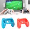Ergonomic Games Handle Grips Antiwear Controller Protective Cover Replacement Gamepad Accessory(Red Blue 2pcs )