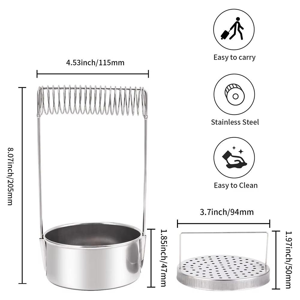 with Wash Tank Artist Brush Washer Stainless Steel Brush Wash Pot Paint Brush Holder School