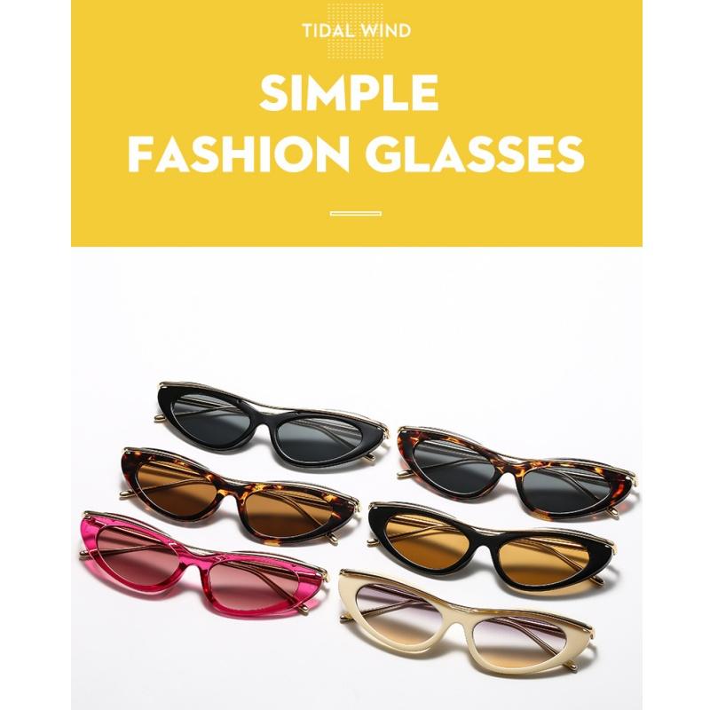 Women's Sunglasses, Fashionable Small-frame Cat Eye Sunglasses.