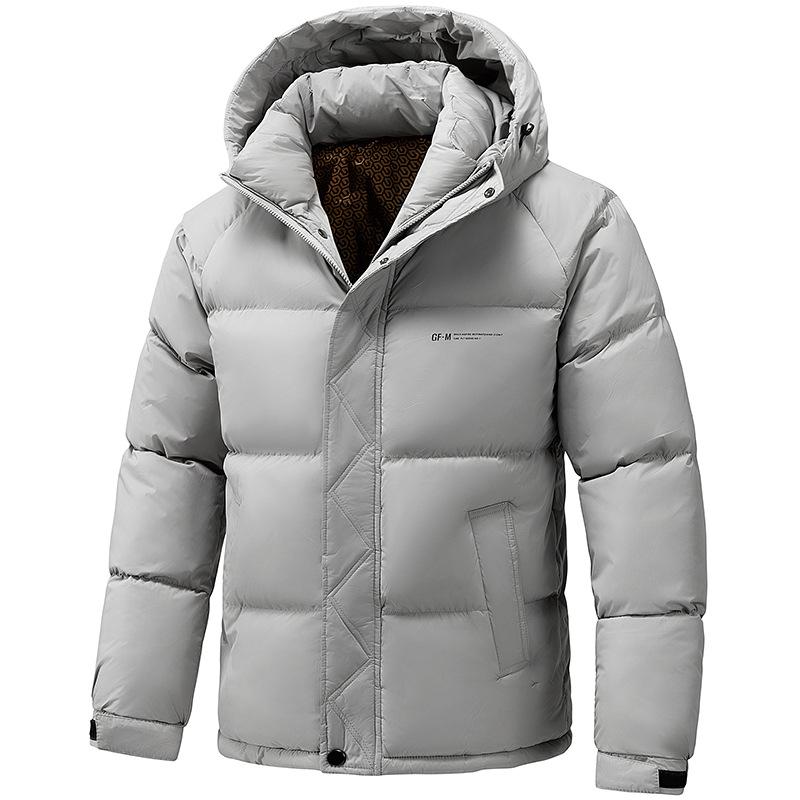 Veste rembourrée décontractée à capuche pour homme d'hiver, veste chaude coupe-vent épaissie