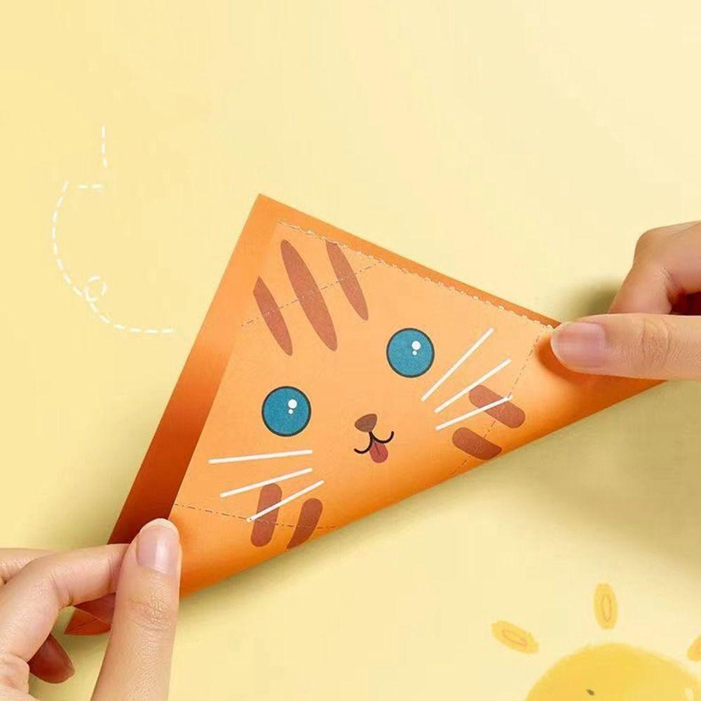 Pattern Children Handmade DIY Craft Paper 3D Puzzle Origami Paper Book Parent-child Interaction