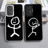 Funny Stickman Matchman Shockproof Phone Case for Samsung A17 A16 A15 A14 A37 A57 A36 A56 A26 A35 A55 A25 A34 A54 A24 A13 A23 A3