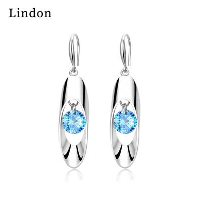 Lindon Copper Alloy Zircon Earrings Drop Earrings For Women Wedding Party Gifts
