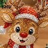 Art And Craft Supplies for Kids Christmas Faux Diamond Ornament, DIY Santa Claus Sun Catcher Kit, Rhinestone Parent Child Interactive Crafts