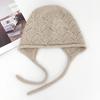 Simple Knitted Wool Hat Children's Autumn and Winter New Warm and Cold Ear Protection Hat Showing the Face Small Headgear