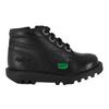Botas de Cano Curto de Couro com Zíper Lateral para Bebê Kickers