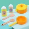BABIBO Babib Wooden Children's Play Home Simulation Kitchen Toy/Baby Benefit Intelligence Early Education Mini Kitchenware Suit