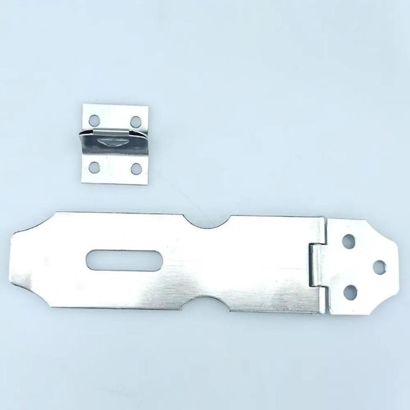 New Padlock Clasp Door Lock Anti Theft Buckle Hardware Window Staple Hasp Staple Stainless Steel Shed Latch 2/3/4/5inch Comes With Free Screws
