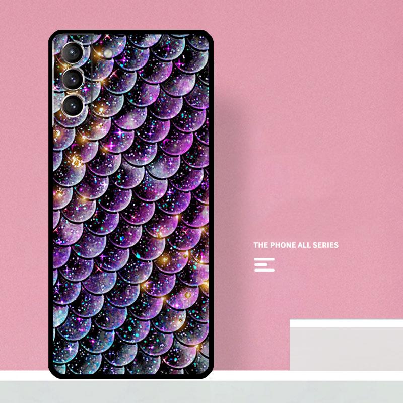Mermaid Tail Scale Phone Case For Samsung Galaxy S24 S26 Ultra S20 S21 S22 S23 S25 Plus S10 S25 FE Cover Coque