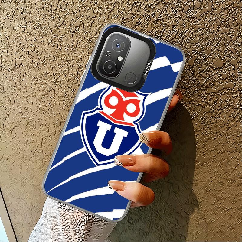 Chile U-Universität Logo Stoßfeste Handyhülle für Xiaomi Poco X7 X6 X5 X3 Pro F7 Ultra M8 Redmi 15C 15 14C 13C 12C 10C 13 12 10