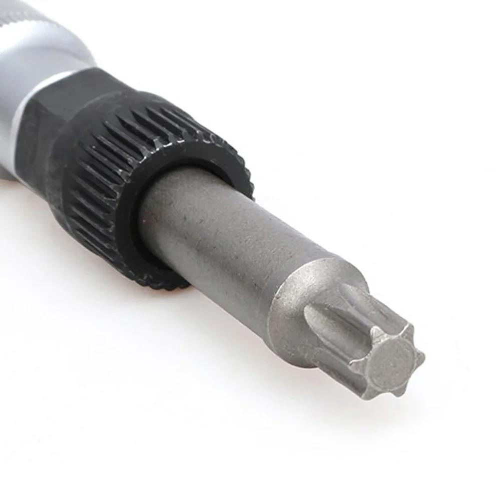 T50/M10 33 Teeth Tool Alternator Pulley Center Bolt Remover Socket Alternator Pulley Socket Drill Bit Wrench Tool