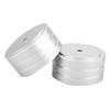 4 Stück 40x20mm Aluminium HIFI Verstärker Lautsprecher Isolationsständer Plattenspieler Füße Pad (Silber)