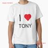 Ich liebe Tony Heart Klassisches T-Shirt Hergestellt in US AUS Größe S 2XL vintage Gewaschen Grafik Weiche Designer-Kleidung Mode