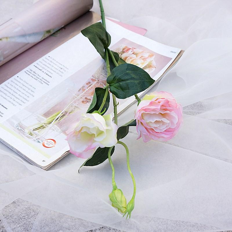 3 Branches 70cm Artificial Flower Trigeminal Eustoma Plants Room Home Decoration Fake Floral Wedding Photo Props Gifts
