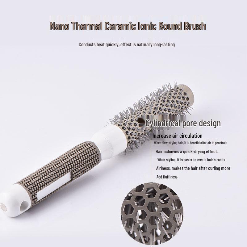Aluminum Ceramic Round Brush for Styling, Curling & Hairdressing