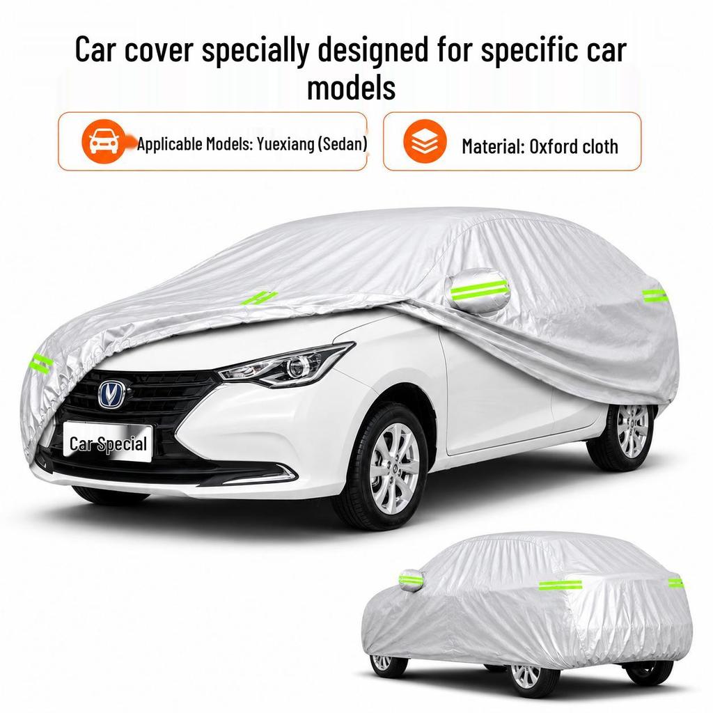 Changan Yuexiang All-Season Waterproof Oxford Car Cover with Sun Protection & Heat Insulation